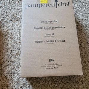 Pampered chef coating trays and tool